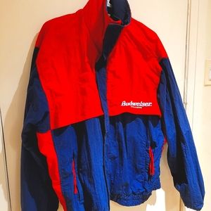 *VINTAGE* Men's XL Budweiser Windbreaker